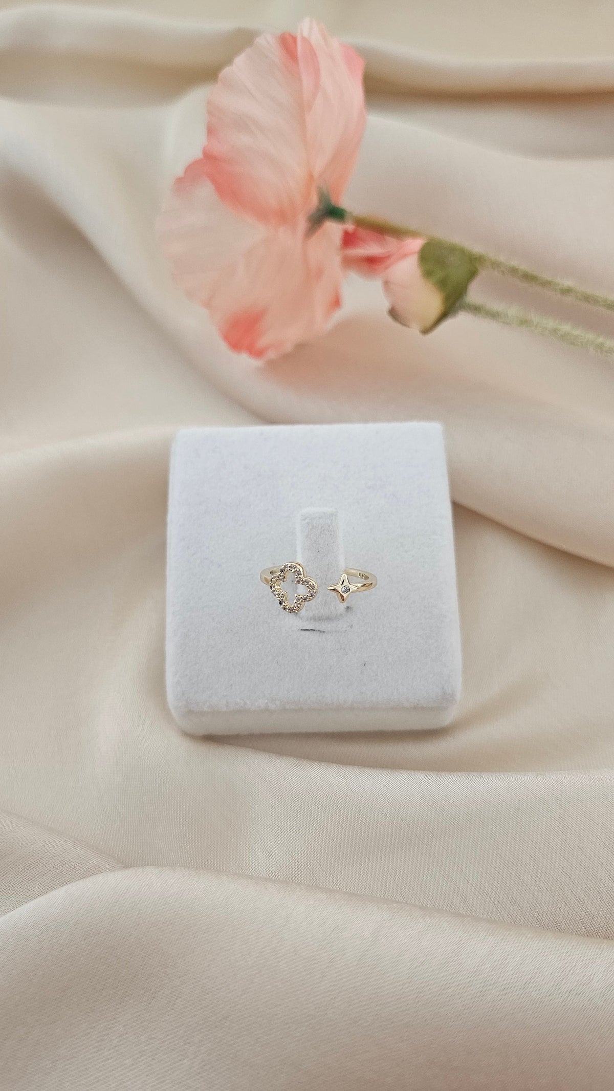 Clover & Star Open Ring