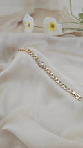 Monaco Halo Curb Chain Bracelet