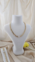 Monaco Solitaire Cuban Chain Necklace