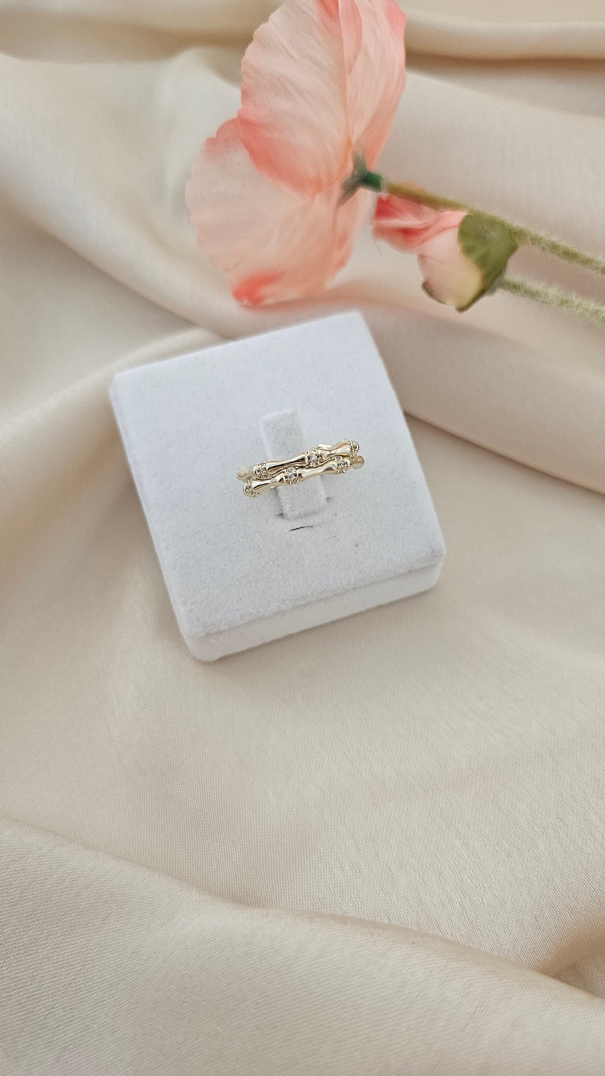 Bamboo Double Row Ring