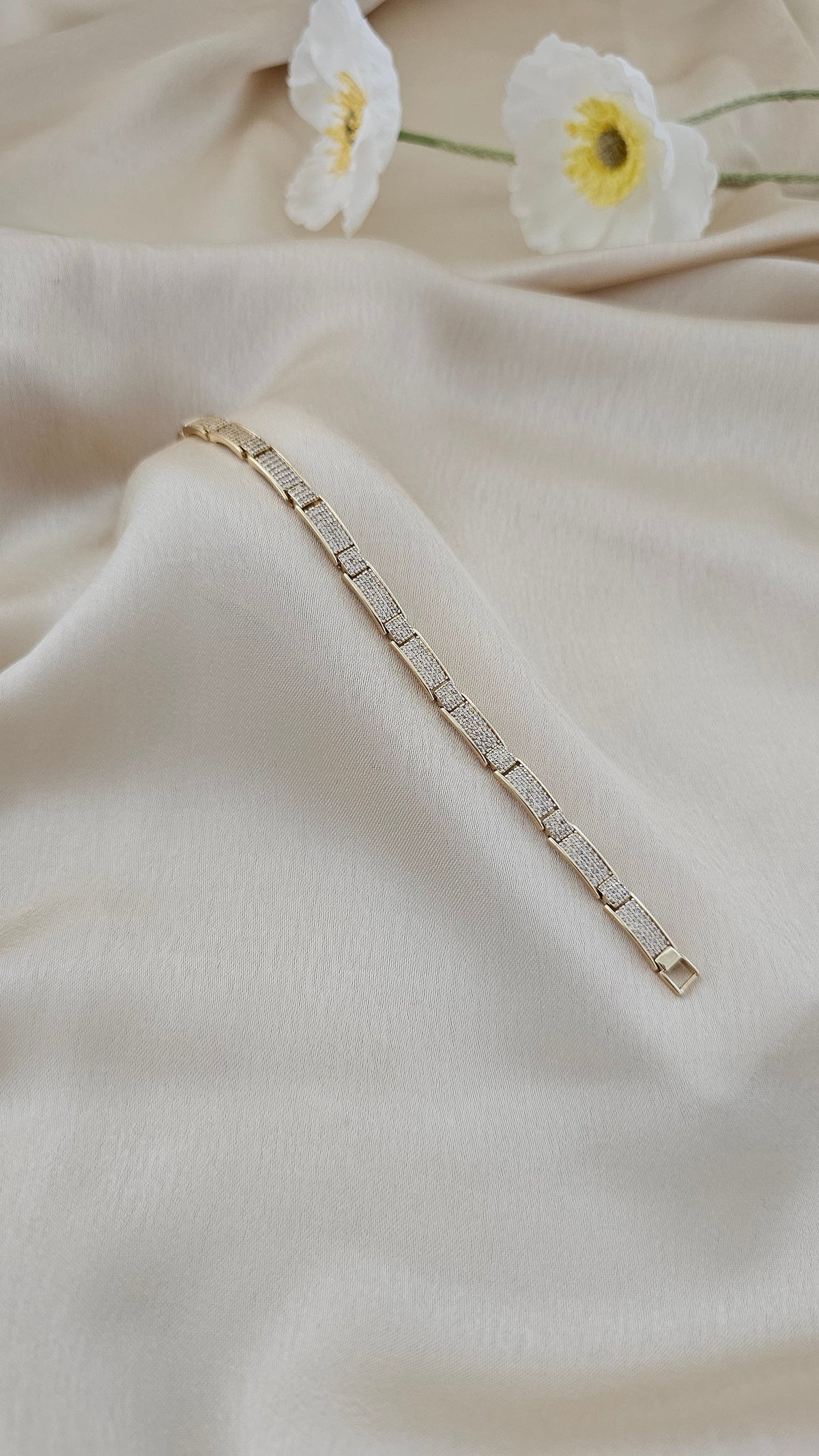 Celeste Full Pavé Bar Bracelet