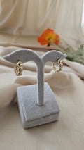 Starburst Pebble Hoop Earrings