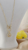 Double Chain Medallion Necklace